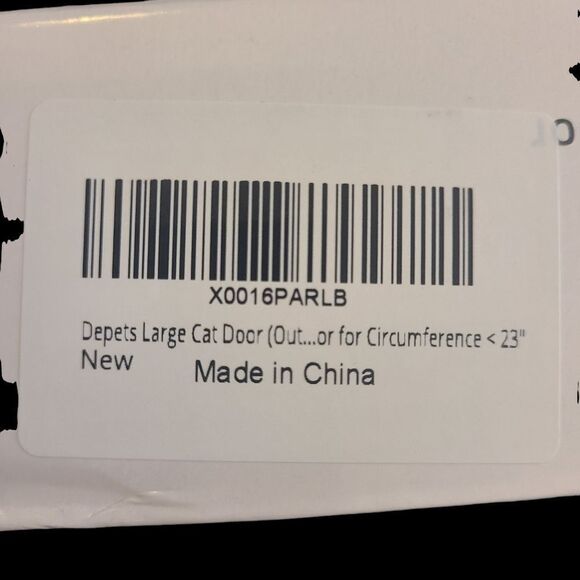 Magnetic Cat Flap Door - Large White - Picture 2 of 8